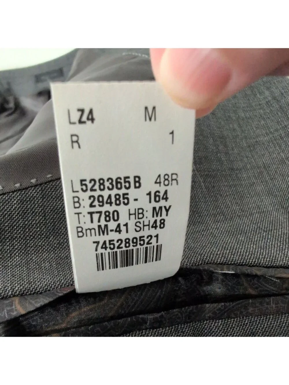 Lauren Ralph Lauren 100% Wool Blazer Mens Size 48R Gray Business Academia